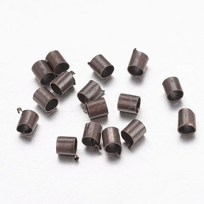 Brass Crimp Beads KK-L021-R-NF-1