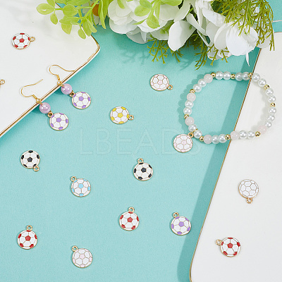56Pcs 7 Colors Alloy Enamel Pendants FIND-SC0016-11-1