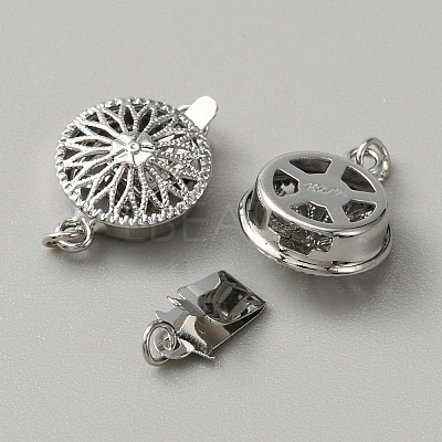 Brass Box Clasps LS-KK-WH0079-16B-P-1