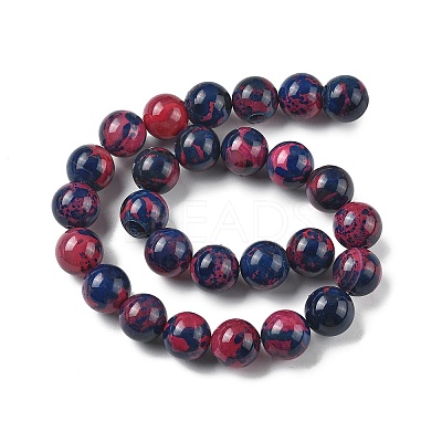 Natural Multi-Color Agate Beads Strands G-A261-B09-14mm-1