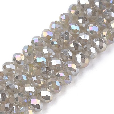 Electroplate Glass Beads Strands EGLA-A044-J6mm-B10-1
