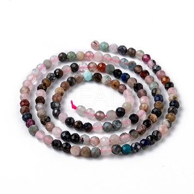 Natural Mixed Stone Beads Strands X-G-T108-39-1
