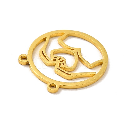 201 Stainless Steel Outline Pendants STAS-E175-02G-1