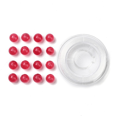 100Pcs Natural White Jade Beads DIY-SZ0004-58R-1