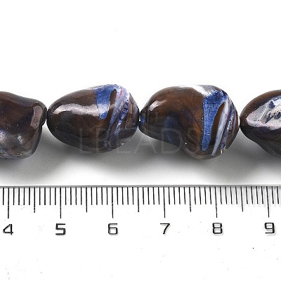 Dyed Natural Trochus Shell Beads Strands BSHE-Z006-02B-1