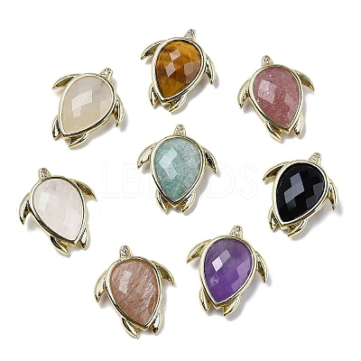 Natural Gemstone Pendants G-U019-02G-1