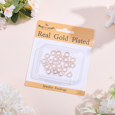 20Pcs Brass Spring Ring Clasps KK-BBC0027-68A-G-1