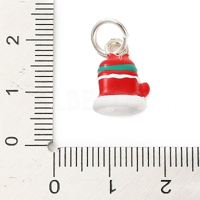 Christmas Themes Alloy Enamel Pendants FIND-I063-01J-1