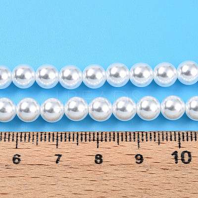 Baking Paint Pearlized Glass Pearl Bead Strands HY-N002-6mm-A12-1