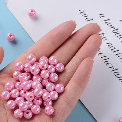 Opaque Acrylic Beads X-MACR-S370-D8mm-A02-1