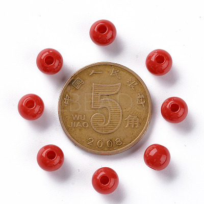Opaque Acrylic Beads LS-X-MACR-S370-C6mm-A14-1