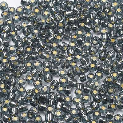 FGB 6/0 Grade A Round Glass Seed Beads SEED-Q007-4mm-F56-1