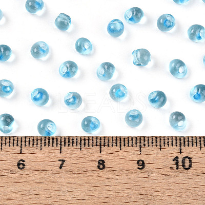 3/0 Baking Paint Glass Fringe Seed Beads SEED-A034-04G-1