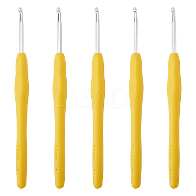 TPR Handle Aluminum Crochet Hook Needles TOOL-TA0001-13D-1