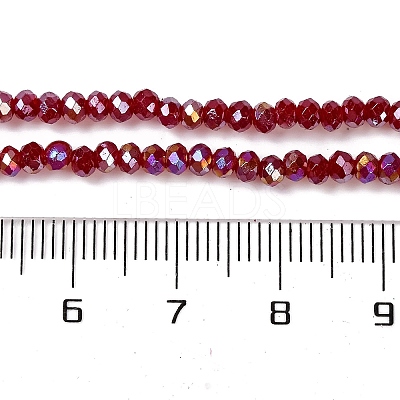 Baking Electroplate Glass Beads Strands DGLA-A039-J2MM-B19-1