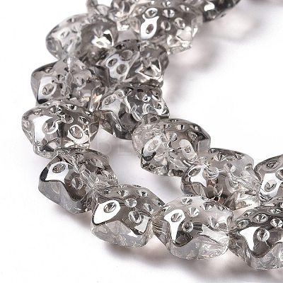 Transparent Electroplate Glass Beads Strands LS-GLAA-C025-01A-1