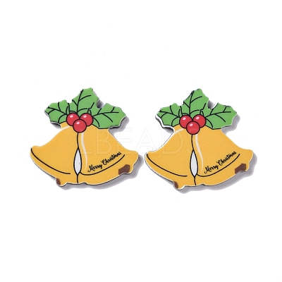 Christmas Style Printed Acrylic Cabochons LS-MACR-O045-01E-1