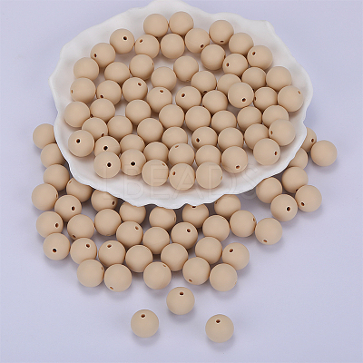 Round Silicone Focal Beads SI-JX0046A-88-1