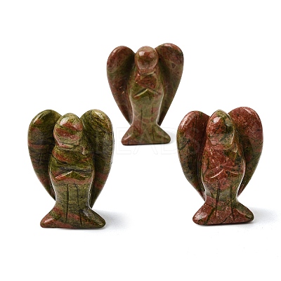 Natural Unakite Angel Figurine DJEW-N006-01A-36-1