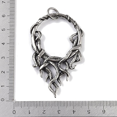 316 Surgical Stainless Steel Big Pendants STAS-E212-15AS-1