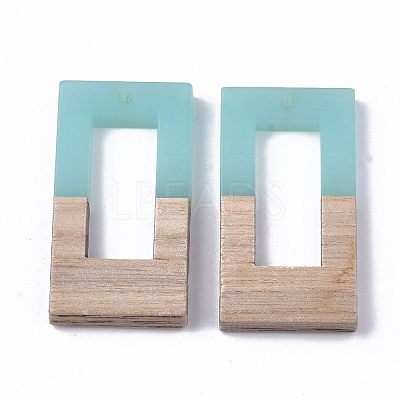 Resin & Walnut Wood Pendants RESI-S358-26A-1