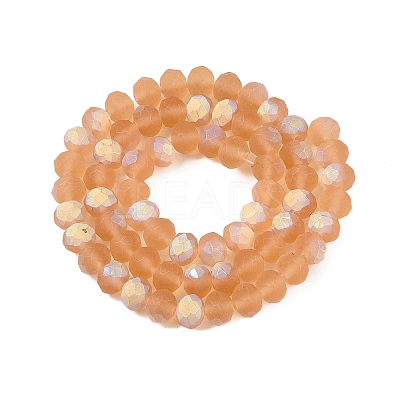 Transparent Glass Beads Strands EGLA-A044-T8mm-MB23-1