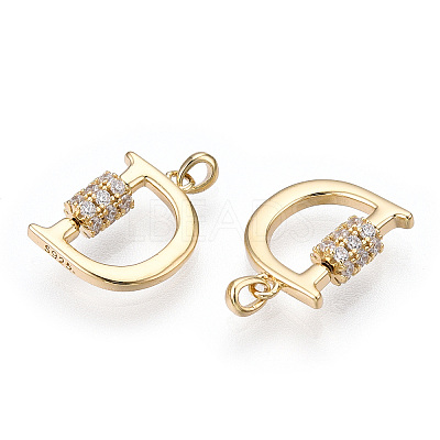 925 Sterling Silver Micro Pave Cubic Zirconia Charms STER-T004-12G-1