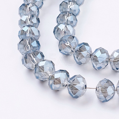 Electroplate Glass Beads Strands EGLA-D020-10x8mm-59-1