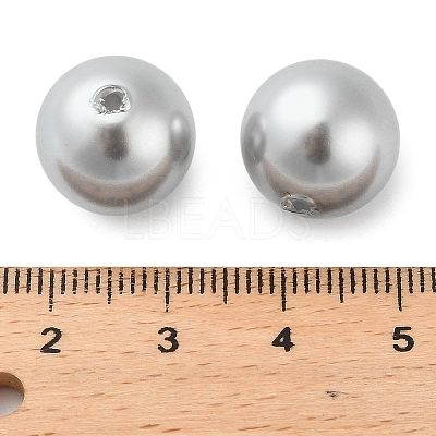 Baking Paint Pearlized Glass Pearl Round Beads HY-Q001-02C-1