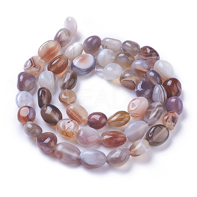 Natural Botswana Agate Beads Strands G-P433-20-1