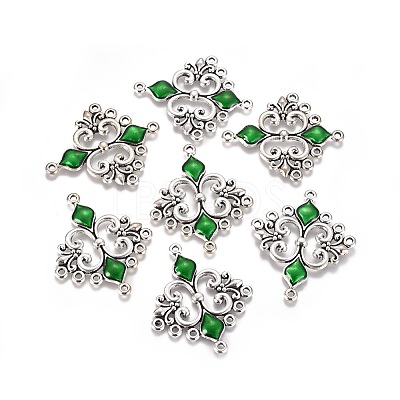 Alloy Enamel Chandelier Component Links X1-ENAM-EA9734Y-3-1