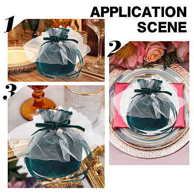 12Pcs Velvet Jewelry Drawstring Gift Bags TP-NB0001-30B-1