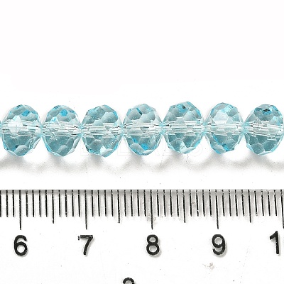 Transparent Baking Paint Glass Beads X1-DGLA-A034-T8mm-D12-1