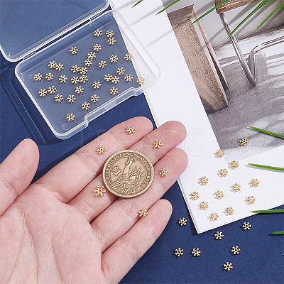 60Pcs Brass Spacer Beads KK-UN0004-80G-1