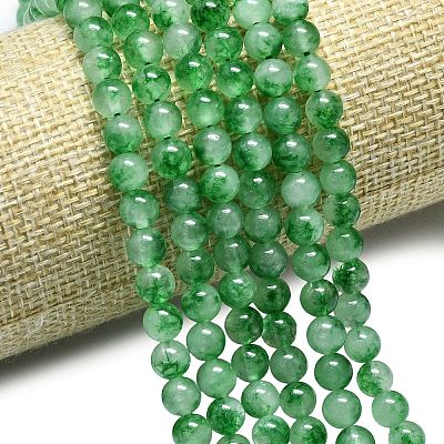 Natural Malaysia Jade Beads Strands G-L645-C01-6mm-28-1