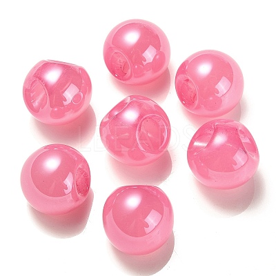 Opaque Acrylic Beads OACR-G012-03-1