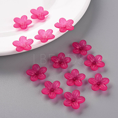 Frosted Acrylic Bead Caps MACR-S371-08A-706-1