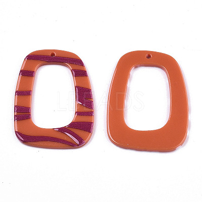 Opaque Printed Acrylic Pendants MACR-N011-005-B02-1