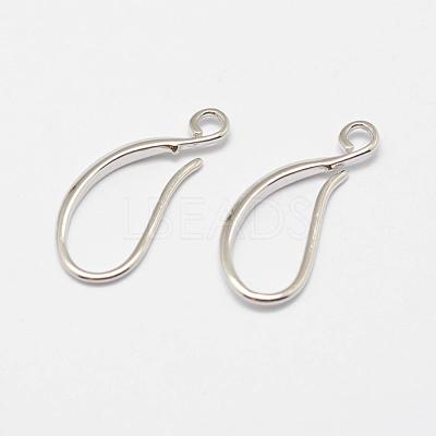 Brass Earring Hooks KK-F714-06P-1