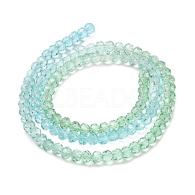 Transparent Painted Glass Beads Strands X1-DGLA-A034-T3mm-A16-1