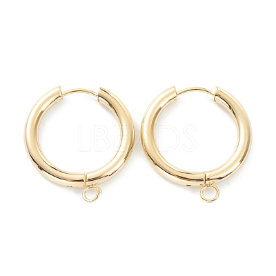 201 Stainless Steel Huggie Hoop Earring Findings STAS-P283-01J-G-1