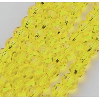 Transparent Glass Bead Strands GLAA-G013-4mm-68-1