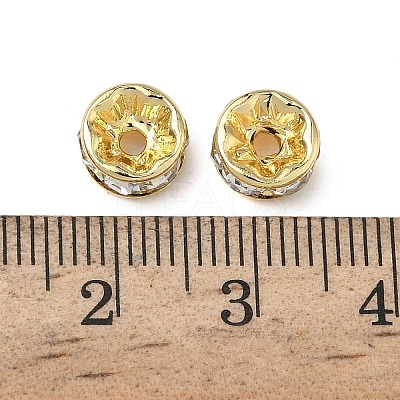316 Surgical Stainless Steel Rhinestone Spacer Beads STAS-L285-001G-04-1