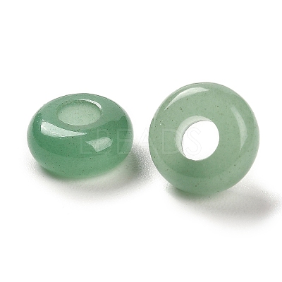 Natural Green Aventurine European Beads X-G-R488-02C-1
