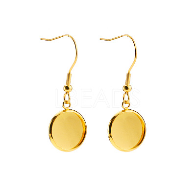 201 Stainless Steel Dangle Earrings EJEW-P001-A02-G-1