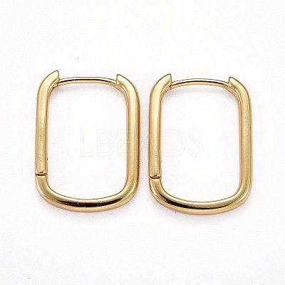 Brass Huggie Hoop Earrings LS-KK-H741-05G-1
