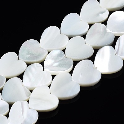 Natural Trochid Shell/Trochus Shell Beads Strands X-SSHEL-N034-99A-B01-1