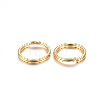 304 Stainless Steel Open Jump Rings STAS-O098-01G-17-1