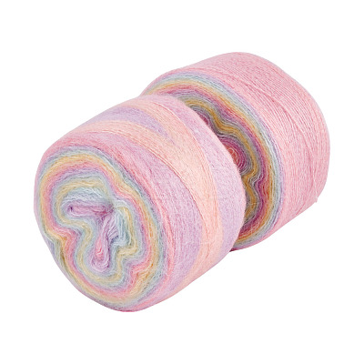 Segment Dyed Knitting Yarn DIY-TAC0033-03I-1
