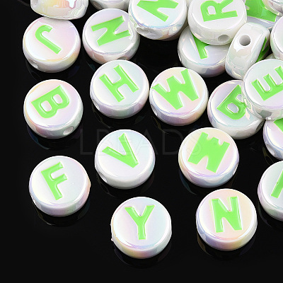 UV Plating Enamel Acrylic Beads PACR-N015-01C-1